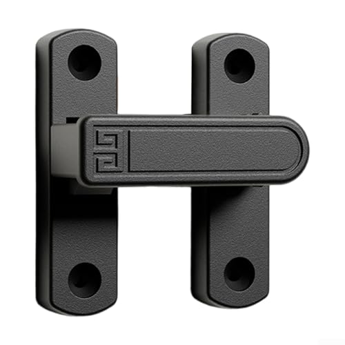 Verstellbarer Schiebetürriegel aus Zinklegierung für Scheunentüren, mit zwei Verriegelungspositionen bei 90 und 180 Grad und selbsteinstellender Höhe für eine präzise Passform von ZYWUOY