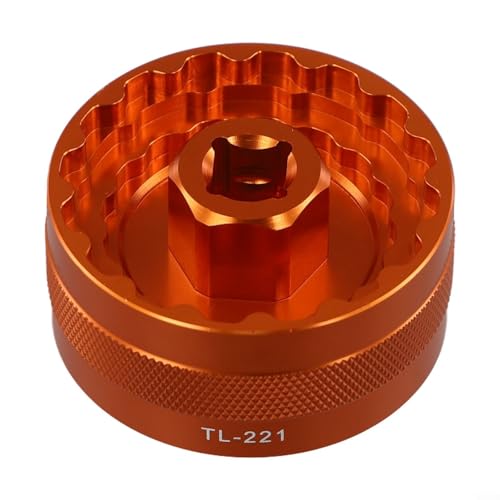Werkzeug zum Entfernen von Tretlagern für 44 mm unterstützende Modelle wie FSA386 und BB9100 (orange) von ZYWUOY
