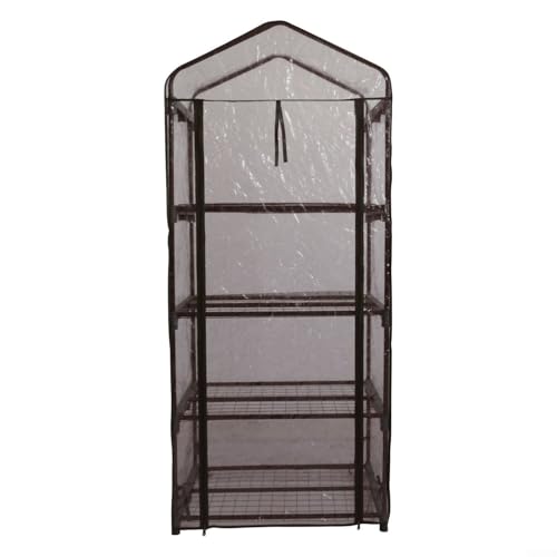 Wetterfeste Folientunnel-Abdeckung für Mini-Gewächshäuser, sorgt für optimales Licht und Luftfeuchtigkeit für Pflanzen (3 m x 5 m) von ZYWUOY