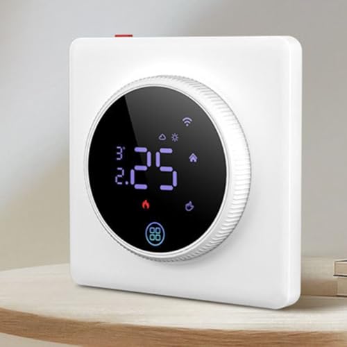 WiFi-Fernbedienung, intelligentes Thermostat, kabelloser Temperaturregler, Programmierthermostat, Kindersicherung, energiesparend (Fußbodenheizung) von ZYWUOY