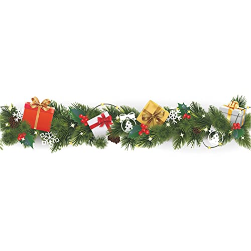 ZYWUOY 5 Stück Weihnachts-Schneeflocken-Wandaufkleber, Wandkunst-Aufkleber, Heimdekoration, Dekoration für Weihnachten, Thanksgiving, Zuhause, 15,7 x 58,9 cm, von ZYWUOY
