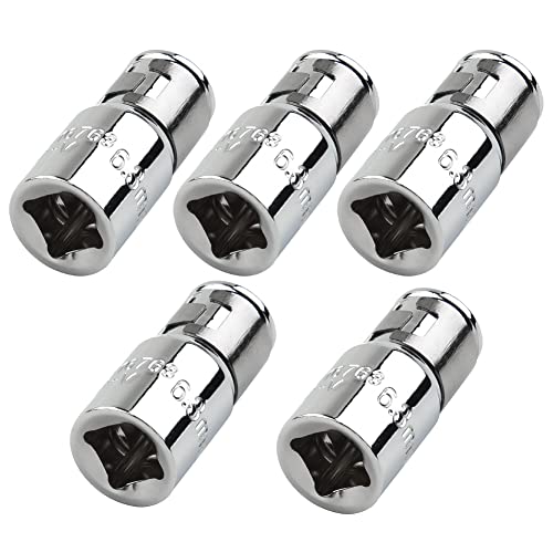 ZYWUOY Bit-Adapter, 1/4-Zoll-Vierkantantrieb auf 1/4-Zoll-Sechskantschaft, Bit-Konverter, Schraubendreherhalter, 5 Stück von ZYWUOY