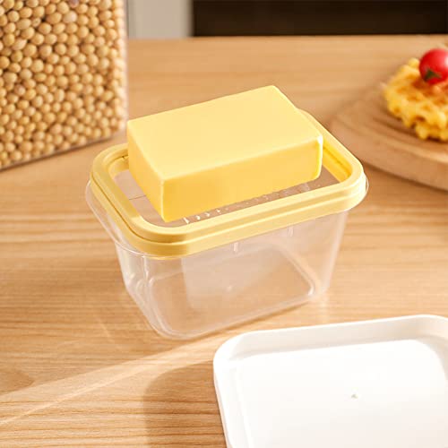 Butterdose mit versiegeltem Deckel, 2-in-1 Slicer Butterbox Versiegelter Behälter Aufbewahrung mit Deckel Schneiden Butterbox für Konservierungsbox von ZYWUOY