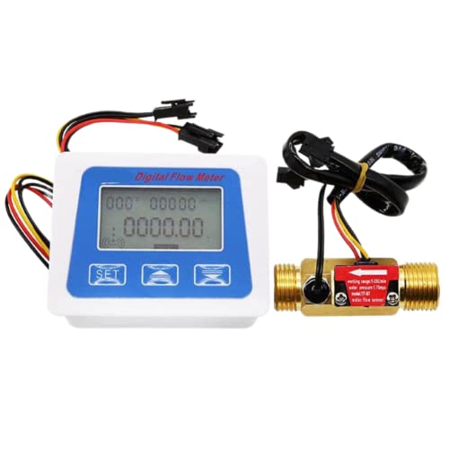 ZYWUOY Digitaler Flüssigkristall-Wasserzähler, digitaler Flüssigkristallwasserzähler, Wassersensor ZYWUOY Digitaler Flüssigkristall-Wasserzähler, digitaler Flüssigkristallwasserzähler, Wassersensor von ZYWUOY