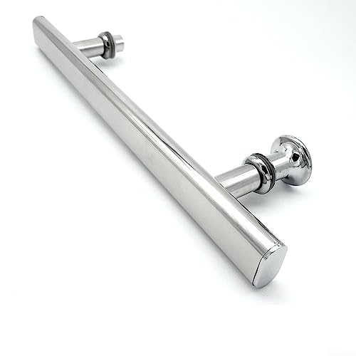 ZYWUOY Duschtürgriff, 220 x 15 mm, Edelstahl, verchromt, Ersatzteile für Duschabtrennung, Duschkabine von ZYWUOY