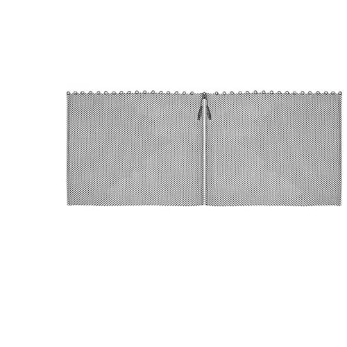 ZYWUOY Kamingitter-Vorhang, Kamingitter-Werkzeuge, Kaminschutz, zwei 61 cm breite Paneele, schwarz matt schwarz matt von ZYWUOY
