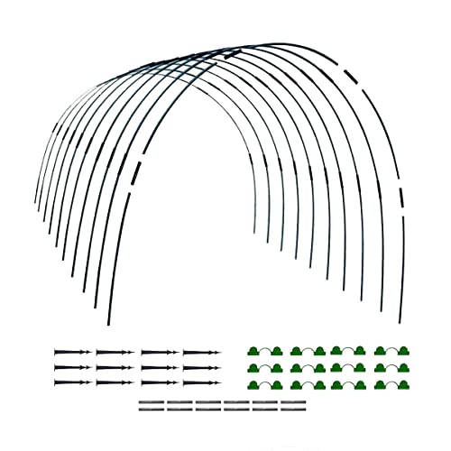 ZYWUOY Garten-Gewächshaus-Tunnel, 30 Stück Pflanzentunnelbögen Tunnelbogen für Hochbeet Gewächshaus Reifen für Pflanzen und Blumen von ZYWUOY