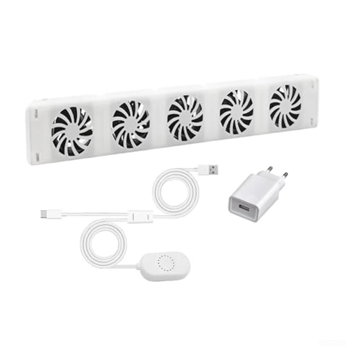ZYWUOY Heizkörper Ventilator, 5.0 Smartes Heizgebläse Heizung Ventilator with 5-Lüfter, Smart Radiator Booster Erweiterungsset Ventilator Lüfter(MONO-SET) von ZYWUOY