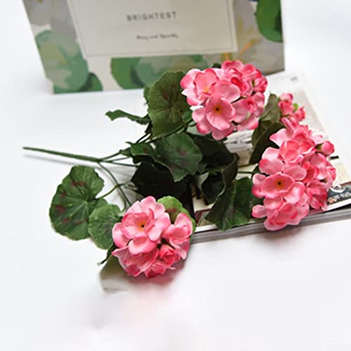 ZYWUOY Künstliche Geranie Rosa Blumen, Pflanze Künstliche Pflanzen Künstliche Blume Haitang Blume Für Draußen Garten Home Dekoration von ZYWUOY