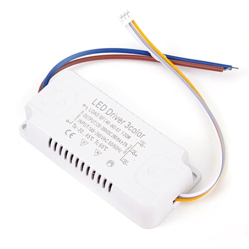 ZYWUOY LED-Transformator, Treiber 3-Farben-Adapter für Ersatz Nichtisolierender Transformatoren für Beleuchtung, (40-60W) X2 von ZYWUOY