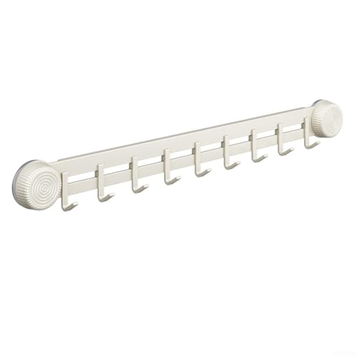 ZYWUOY Wandmontierter Küchenutensilienhalter mit Saugnapf-Haken, abnehmbar und kein Werkzeug erforderlich (Grau, 50 cm) von ZYWUOY