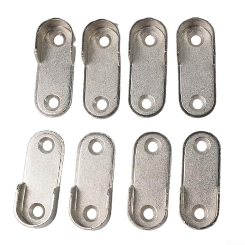 Zinklegierung Kleiderschrank Rohrhalter 2 Stück Schrankstangenhalter (8 Stück) von ZYWUOY