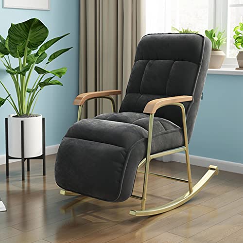 ZYWWW Moderner Schaukelstuhl aus der Mitte des Jahrhunderts, Liegesessel für Zuhause, Wohnzimmer, Schlafzimmer, getufteter Sessel aus Metall, kompletter Sessel für Wohnzimmer (Farbe: ZYWWW Moderner Schaukelstuhl aus der Mitte des Jahrhunderts, Liegesessel für Zuhause, Wohnzimmer, Schlafzimmer, getufteter Sessel aus Metall, kompletter Sessel für Wohnzimmer (Farbe: von ZYWWW