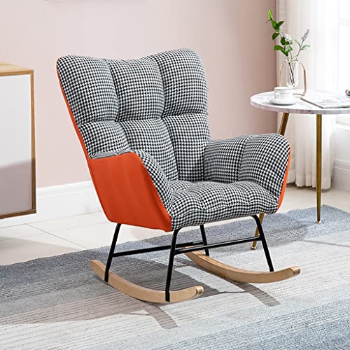 ZYWWW Schaukelstuhl für faules Sofa, Schaukelstuhl, Freizeitschaukel, für Balkon, einfache Liege für Erwachsene, Liegesofa mit hoher Rückenlehne und ACC von ZYWWW