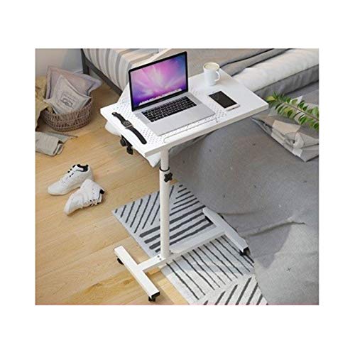 ZYWWW Überbetttisch, rollt das Sofa, Überbetttisch, höhenverstellbar, Laptop-Schreibtisch, mobiles Sitz- und Steh-Design, ausgezeichnetes Rednerpult, mobiler Schreibtisch (weiß2) von ZYWWW