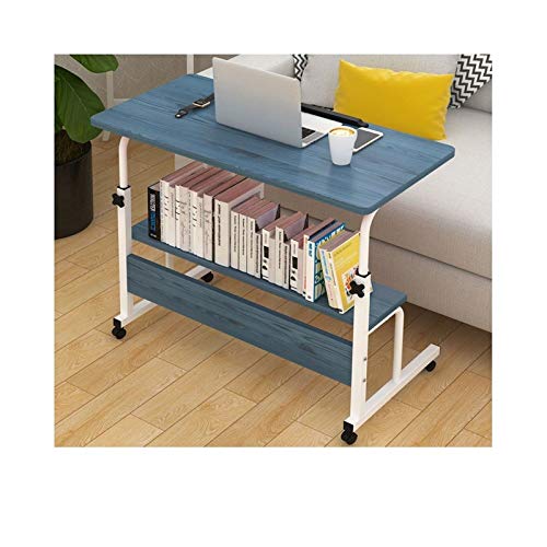ZYWWW Überbetttisch mit Rollen für das Sofa, Überbetttisch, Laptopwagen, mobiler Laptop-Ständer, Schreibtisch, höhenverstellbarer Laptop-Schreibtisch, Verstellbarer Laptop-Ständer, Sitz-Steh-Schre von ZYWWW