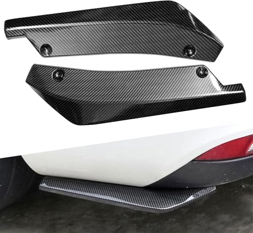 ZYXDMMJH 2 Stück Auto Heckstoßstange Lip Diffusor für Mercedes Benz E-Class W213 2020 2021 2022 2023, Auto Heckspoiler Stoßstangenlippensplitter Wrap Angle Spoiler,A-Glossy Black von ZYXDMMJH