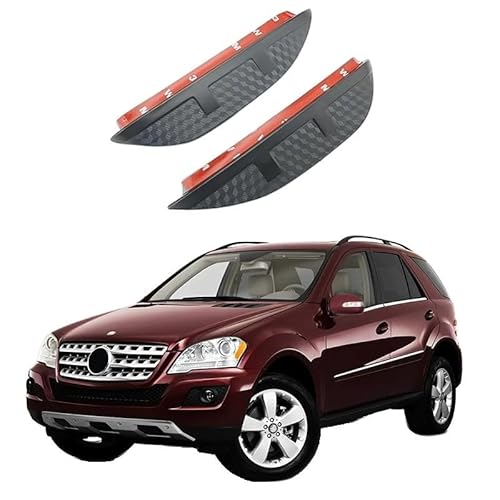 ZYXDMMJH 2 Stück Auto Rückspiegel Regenschutz Für Mercedes-Benz M-Class MK2-W164 2006-2011, Kohlefaser Seitenspiegel Regenschutz Seitenspiegel Regenabweiser Protector von ZYXDMMJH