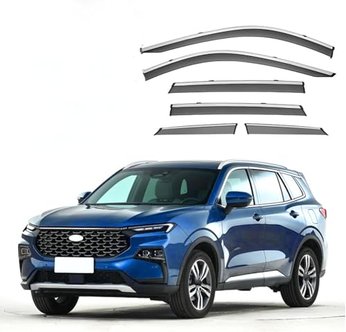 ZYXDMMJH Windabweiser für Ford Equator Sport MK1-CX756 2022 2023 2024, Autofenster Regenschutz Fenster Wetterschutz Integrierte Deflektoren für Seitenfenster ZYXDMMJH Windabweiser für Ford Equator Sport MK1-CX756 2022 2023 2024, Autofenster Regenschutz Fenster Wetterschutz Integrierte Deflektoren für Seitenfenster von ZYXDMMJH