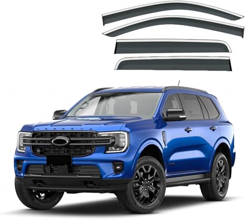 ZYXDMMJH Windabweiser für Ford Everest MK2-U375/UA 2016+, Autofenster Regenschutz Fenster Wetterschutz Integrierte Deflektoren für Seitenfenster ZYXDMMJH Windabweiser für Ford Everest MK2-U375/UA 2016+, Autofenster Regenschutz Fenster Wetterschutz Integrierte Deflektoren für Seitenfenster von ZYXDMMJH