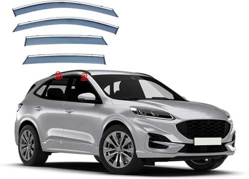 ZYXDMMJH Windabweiser für Ford Kuga MK3-CX482 2020 2021 2022 2023 2024, Autofenster Regenschutz Fenster Wetterschutz Integrierte Deflektoren für Seitenfenster ZYXDMMJH Windabweiser für Ford Kuga MK3-CX482 2020 2021 2022 2023 2024, Autofenster Regenschutz Fenster Wetterschutz Integrierte Deflektoren für Seitenfenster von ZYXDMMJH