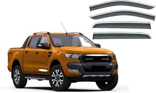 ZYXDMMJH Windabweiser für Ford Ranger T6 MK1-P375 2011-2020 2021 2022, Autofenster Regenschutz Fenster Wetterschutz Integrierte Deflektoren für Seitenfenster ZYXDMMJH Windabweiser für Ford Ranger T6 MK1-P375 2011-2020 2021 2022, Autofenster Regenschutz Fenster Wetterschutz Integrierte Deflektoren für Seitenfenster von ZYXDMMJH