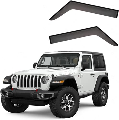 ZYXDMMJH Windabweiser für Jeep Wrangler MK4-JL 2018-2022 2023 2024, Autofenster Regenschutz Fenster Wetterschutz Integrierte Deflektoren für Seitenfenster ZYXDMMJH Windabweiser für Jeep Wrangler MK4-JL 2018-2022 2023 2024, Autofenster Regenschutz Fenster Wetterschutz Integrierte Deflektoren für Seitenfenster von ZYXDMMJH