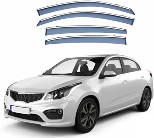 ZYXDMMJH Windabweiser für KIA K2 Sedan MK4-FB 2017+, Autofenster Regenschutz Fenster Wetterschutz Integrierte Deflektoren für Seitenfenster ZYXDMMJH Windabweiser für KIA K2 Sedan MK4-FB 2017+, Autofenster Regenschutz Fenster Wetterschutz Integrierte Deflektoren für Seitenfenster von ZYXDMMJH