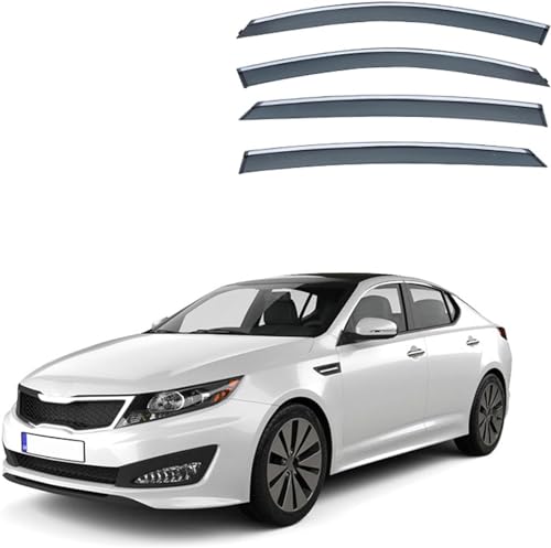 ZYXDMMJH Windabweiser für KIA K5 MK3/TF 2011 2012 2013 2014 2015, Autofenster Regenschutz Fenster Wetterschutz Integrierte Deflektoren für Seitenfenster ZYXDMMJH Windabweiser für KIA K5 MK3/TF 2011 2012 2013 2014 2015, Autofenster Regenschutz Fenster Wetterschutz Integrierte Deflektoren für Seitenfenster von ZYXDMMJH
