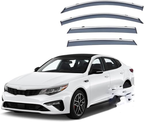 ZYXDMMJH Windabweiser für KIA Optima MK4-JF 2016 2017 2018 2019, Autofenster Regenschutz Fenster Wetterschutz Integrierte Deflektoren für Seitenfenster ZYXDMMJH Windabweiser für KIA Optima MK4-JF 2016 2017 2018 2019, Autofenster Regenschutz Fenster Wetterschutz Integrierte Deflektoren für Seitenfenster von ZYXDMMJH