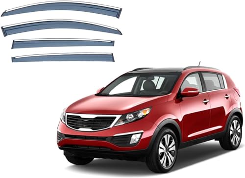 ZYXDMMJH Windabweiser für KIA SPORTAGE MK3-SL 2011, Autofenster Regenschutz Fenster Wetterschutz Integrierte Deflektoren für Seitenfenster ZYXDMMJH Windabweiser für KIA SPORTAGE MK3-SL 2011, Autofenster Regenschutz Fenster Wetterschutz Integrierte Deflektoren für Seitenfenster von ZYXDMMJH