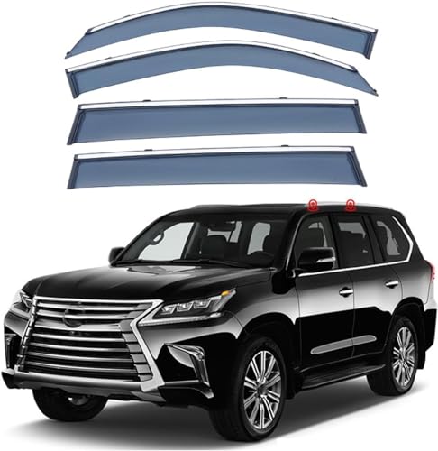 ZYXDMMJH Windabweiser für Lexus LX570 J200 2008-2018 2019 2020 2021, Autofenster Regenschutz Fenster Wetterschutz Integrierte Deflektoren für Seitenfenster ZYXDMMJH Windabweiser für Lexus LX570 J200 2008-2018 2019 2020 2021, Autofenster Regenschutz Fenster Wetterschutz Integrierte Deflektoren für Seitenfenster von ZYXDMMJH