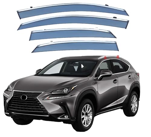 ZYXDMMJH Windabweiser für Lexus NX MK1-AZ10 2014-2019 2020 2021, Autofenster Regenschutz Fenster Wetterschutz Integrierte Deflektoren für Seitenfenster ZYXDMMJH Windabweiser für Lexus NX MK1-AZ10 2014-2019 2020 2021, Autofenster Regenschutz Fenster Wetterschutz Integrierte Deflektoren für Seitenfenster von ZYXDMMJH