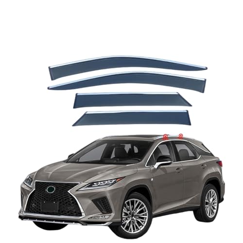 ZYXDMMJH Windabweiser für Lexus RX350L 450HL 7 Seats MK4-AL20 2016-2022, Autofenster Regenschutz Fenster Wetterschutz Integrierte Deflektoren für Seitenfenster ZYXDMMJH Windabweiser für Lexus RX350L 450HL 7 Seats MK4-AL20 2016-2022, Autofenster Regenschutz Fenster Wetterschutz Integrierte Deflektoren für Seitenfenster von ZYXDMMJH