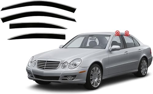 ZYXDMMJH Windabweiser für Mercedes Benz E Class I MK3-W211 2003-2008, Autofenster Regenschutz Fenster Wetterschutz Integrierte Deflektoren für Seitenfenster,B ZYXDMMJH Windabweiser für Mercedes Benz E Class I MK3-W211 2003-2008, Autofenster Regenschutz Fenster Wetterschutz Integrierte Deflektoren für Seitenfenster,B von ZYXDMMJH