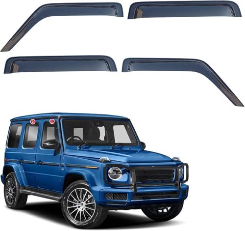 ZYXDMMJH Windabweiser für Mercedes Benz G Class MK2-W463-2 2019+, Autofenster Regenschutz Fenster Wetterschutz Integrierte Deflektoren für Seitenfenster ZYXDMMJH Windabweiser für Mercedes Benz G Class MK2-W463-2 2019+, Autofenster Regenschutz Fenster Wetterschutz Integrierte Deflektoren für Seitenfenster von ZYXDMMJH