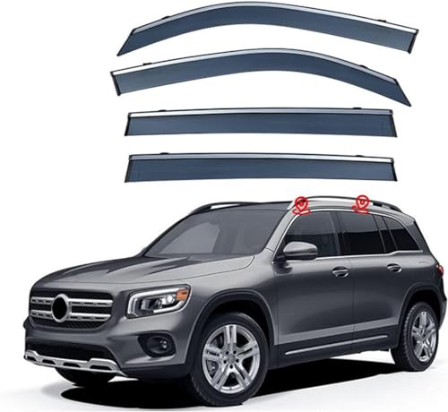 ZYXDMMJH Windabweiser für Mercedes Benz GLB MK1-X247 2019+, Autofenster Regenschutz Fenster Wetterschutz Integrierte Deflektoren für Seitenfenster ZYXDMMJH Windabweiser für Mercedes Benz GLB MK1-X247 2019+, Autofenster Regenschutz Fenster Wetterschutz Integrierte Deflektoren für Seitenfenster von ZYXDMMJH