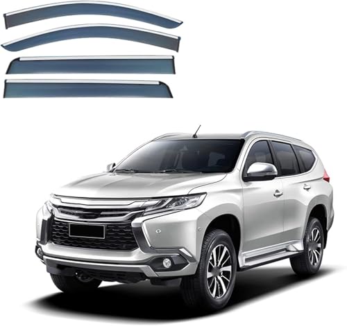 ZYXDMMJH Windabweiser für Mitsubishi Pajero Sport KR-KS-QE-QF 2016-2022 2023 2024, Autofenster Regenschutz Fenster Wetterschutz Integrierte Deflektoren für Seitenfenster ZYXDMMJH Windabweiser für Mitsubishi Pajero Sport KR-KS-QE-QF 2016-2022 2023 2024, Autofenster Regenschutz Fenster Wetterschutz Integrierte Deflektoren für Seitenfenster von ZYXDMMJH