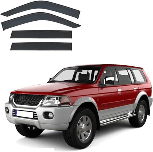 ZYXDMMJH Windabweiser für Mitsubishi Pajero Sport MK1-K80-K90 1996-2007, Autofenster Regenschutz Fenster Wetterschutz Integrierte Deflektoren für Seitenfenster ZYXDMMJH Windabweiser für Mitsubishi Pajero Sport MK1-K80-K90 1996-2007, Autofenster Regenschutz Fenster Wetterschutz Integrierte Deflektoren für Seitenfenster von ZYXDMMJH