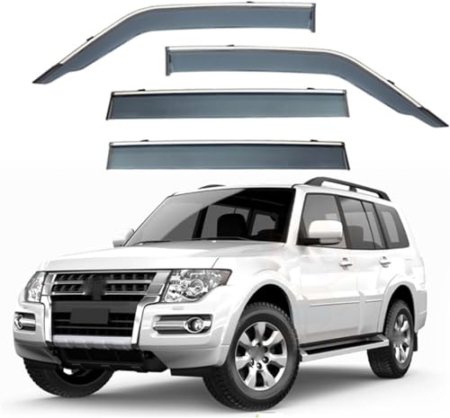 ZYXDMMJH Windabweiser für Mitsubishi Shogun MK4-V80 2006-2020 2021, Autofenster Regenschutz Fenster Wetterschutz Integrierte Deflektoren für Seitenfenster ZYXDMMJH Windabweiser für Mitsubishi Shogun MK4-V80 2006-2020 2021, Autofenster Regenschutz Fenster Wetterschutz Integrierte Deflektoren für Seitenfenster von ZYXDMMJH