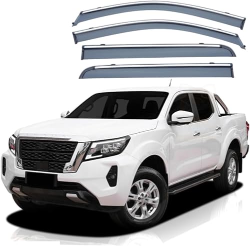 ZYXDMMJH Windabweiser für Nissan NAVARA D23 MK3-D23 2015-2022 2023 2024, Autofenster Regenschutz Fenster Wetterschutz Integrierte Deflektoren für Seitenfenster ZYXDMMJH Windabweiser für Nissan NAVARA D23 MK3-D23 2015-2022 2023 2024, Autofenster Regenschutz Fenster Wetterschutz Integrierte Deflektoren für Seitenfenster von ZYXDMMJH
