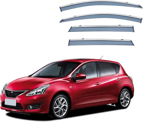 ZYXDMMJH Windabweiser für Nissan Pulsar Hatchback C12 2013-2016 2017 2018, Autofenster Regenschutz Fenster Wetterschutz Integrierte Deflektoren für Seitenfenster ZYXDMMJH Windabweiser für Nissan Pulsar Hatchback C12 2013-2016 2017 2018, Autofenster Regenschutz Fenster Wetterschutz Integrierte Deflektoren für Seitenfenster von ZYXDMMJH