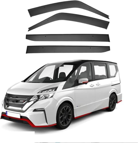 ZYXDMMJH Windabweiser für Nissan Serena MK5-C27 2017 2018 2019 2020 2021, Autofenster Regenschutz Fenster Wetterschutz Integrierte Deflektoren für Seitenfenster ZYXDMMJH Windabweiser für Nissan Serena MK5-C27 2017 2018 2019 2020 2021, Autofenster Regenschutz Fenster Wetterschutz Integrierte Deflektoren für Seitenfenster von ZYXDMMJH