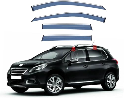 ZYXDMMJH Windabweiser für Peugeot 2008 Mk1-A94 2014-2017 2018 2019, Autofenster Regenschutz Fenster Wetterschutz Integrierte Deflektoren für Seitenfenster ZYXDMMJH Windabweiser für Peugeot 2008 Mk1-A94 2014-2017 2018 2019, Autofenster Regenschutz Fenster Wetterschutz Integrierte Deflektoren für Seitenfenster von ZYXDMMJH