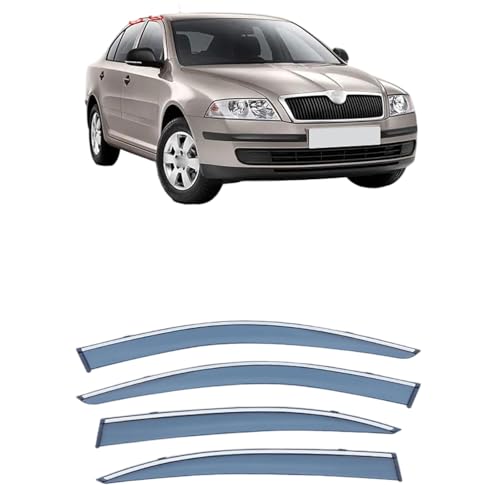 ZYXDMMJH Windabweiser für Skoda Octavia MK2-1Z 2005-2011 2012 2013, Autofenster Regenschutz Fenster Wetterschutz Integrierte Deflektoren für Seitenfenster ZYXDMMJH Windabweiser für Skoda Octavia MK2-1Z 2005-2011 2012 2013, Autofenster Regenschutz Fenster Wetterschutz Integrierte Deflektoren für Seitenfenster von ZYXDMMJH