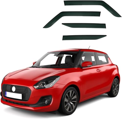 ZYXDMMJH Windabweiser für Suzuki Swift MK3-A2L 2017+, Autofenster Regenschutz Fenster Wetterschutz Integrierte Deflektoren für Seitenfenster von ZYXDMMJH