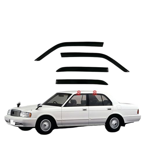 ZYXDMMJH Windabweiser für Toyota Crown MK8-S130 1992-1997 1998 1999, Autofenster Regenschutz Fenster Wetterschutz Integrierte Deflektoren für Seitenfenster von ZYXDMMJH
