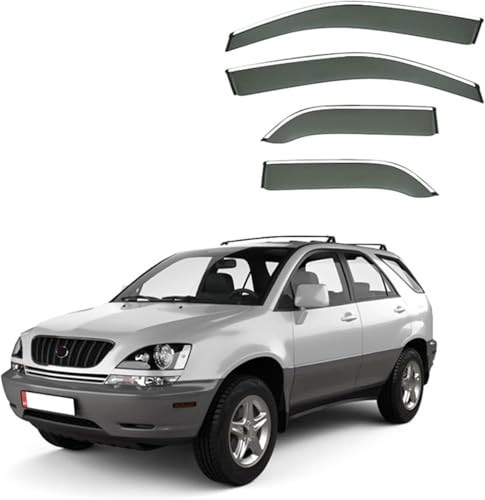 ZYXDMMJH Windabweiser für Toyota Harrier MK1-XU10 1998-2001 2002 2003, Autofenster Regenschutz Fenster Wetterschutz Integrierte Deflektoren für Seitenfenster von ZYXDMMJH