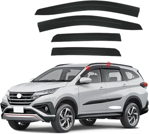 ZYXDMMJH Windabweiser für Toyota Rush MK3-F800/F850 2018+, Autofenster Regenschutz Fenster Wetterschutz Integrierte Deflektoren für Seitenfenster,A von ZYXDMMJH