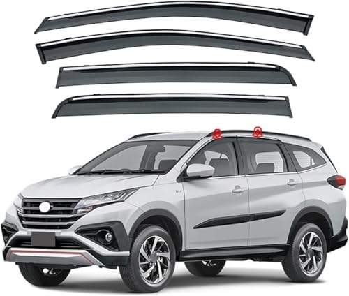 ZYXDMMJH Windabweiser für Toyota Rush MK3-F800/F850 2018+, Autofenster Regenschutz Fenster Wetterschutz Integrierte Deflektoren für Seitenfenster,B von ZYXDMMJH
